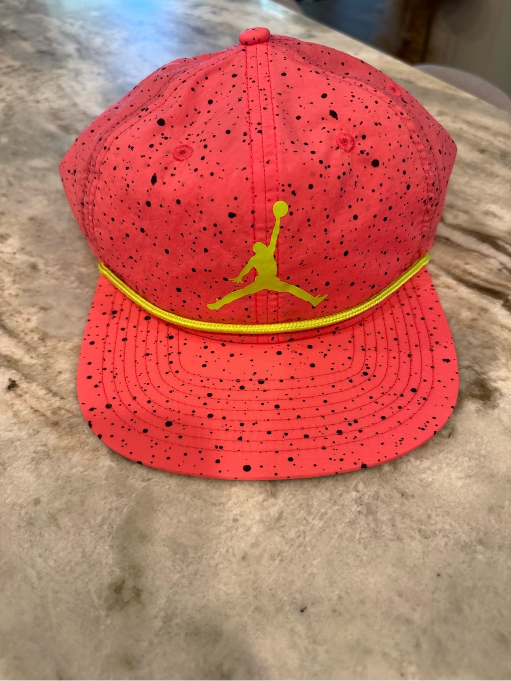 Jordan Kids Neon Pink Speckle Snapback Hat